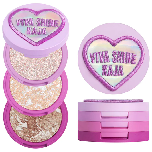 Viva Shine Bento Highlighter + Eyeshadow Palette | Kaja | Uperfect Perú