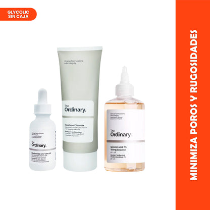 Niacinamida 10% + Limpiador Squalane + Glycolic Acid 7% (sin caja)