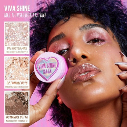Viva Shine Bento Highlighter + Eyeshadow Palette