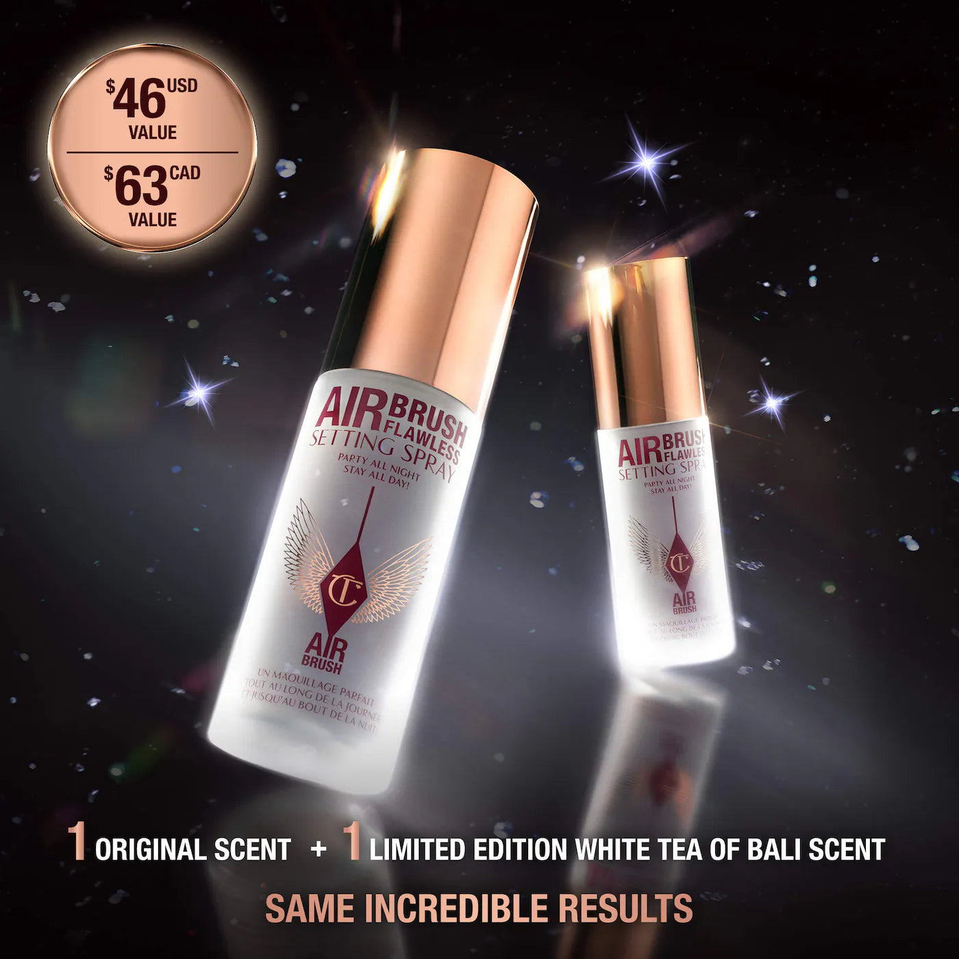 Mini Airbrush Flawless Setting Spray Duo Set